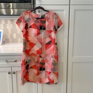Pink Chiffon Vince Camuto Shift Dress